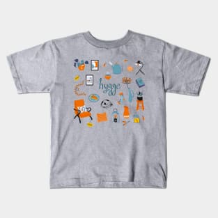 Hygge. Concept of Scandinavian lifestyle. Kids T-Shirt